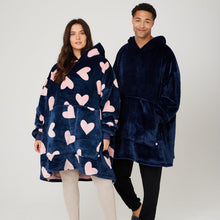 Load image into Gallery viewer, Snuggz Original - Heart Adult Hooded Blanket

