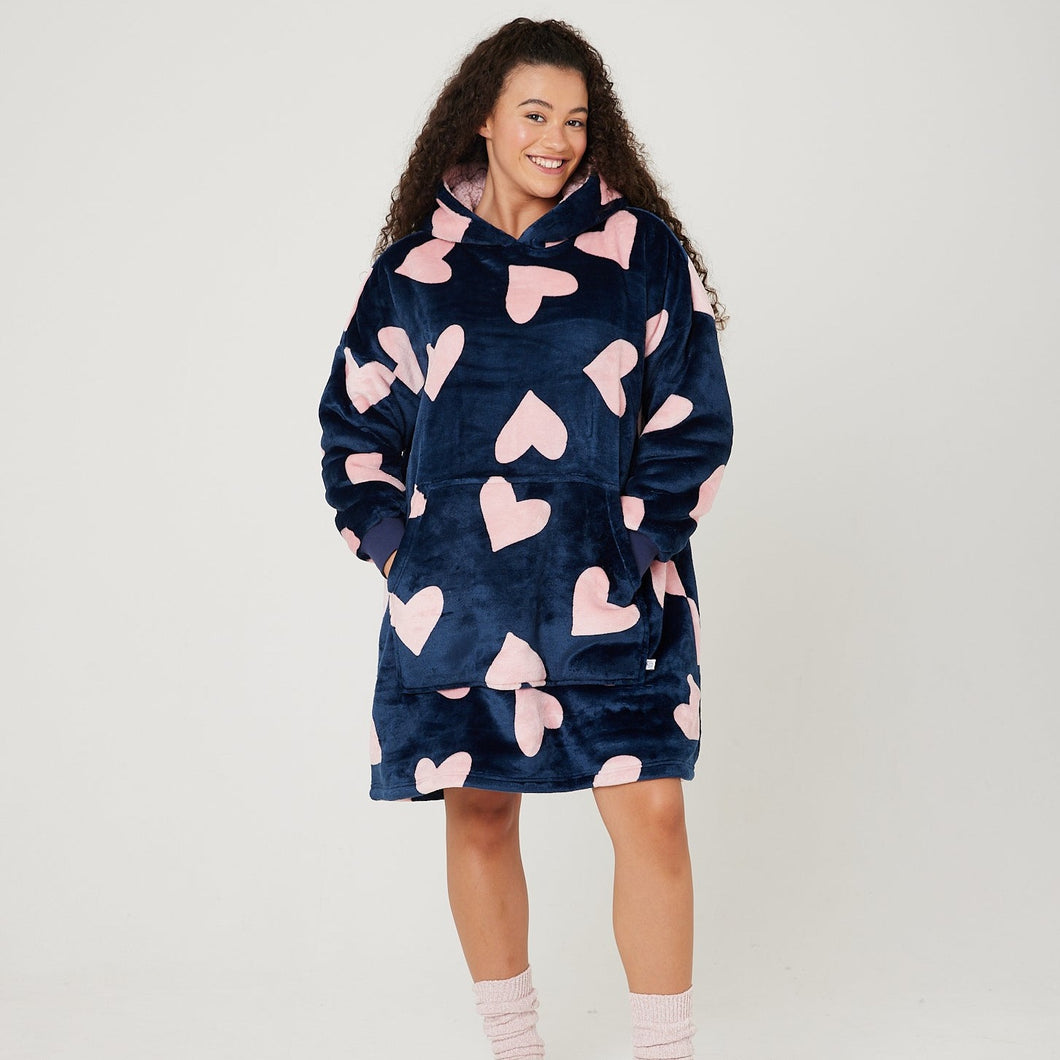Snuggz Original - Heart Hooded Blanket for Kids
