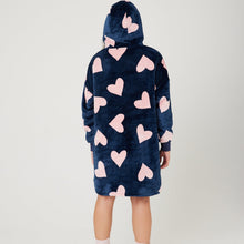 Load image into Gallery viewer, Snuggz Original - Heart Hooded Blanket for Kids
