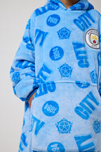 Load image into Gallery viewer, Snuggz Original Kids Manchester City Hooded Blanket
