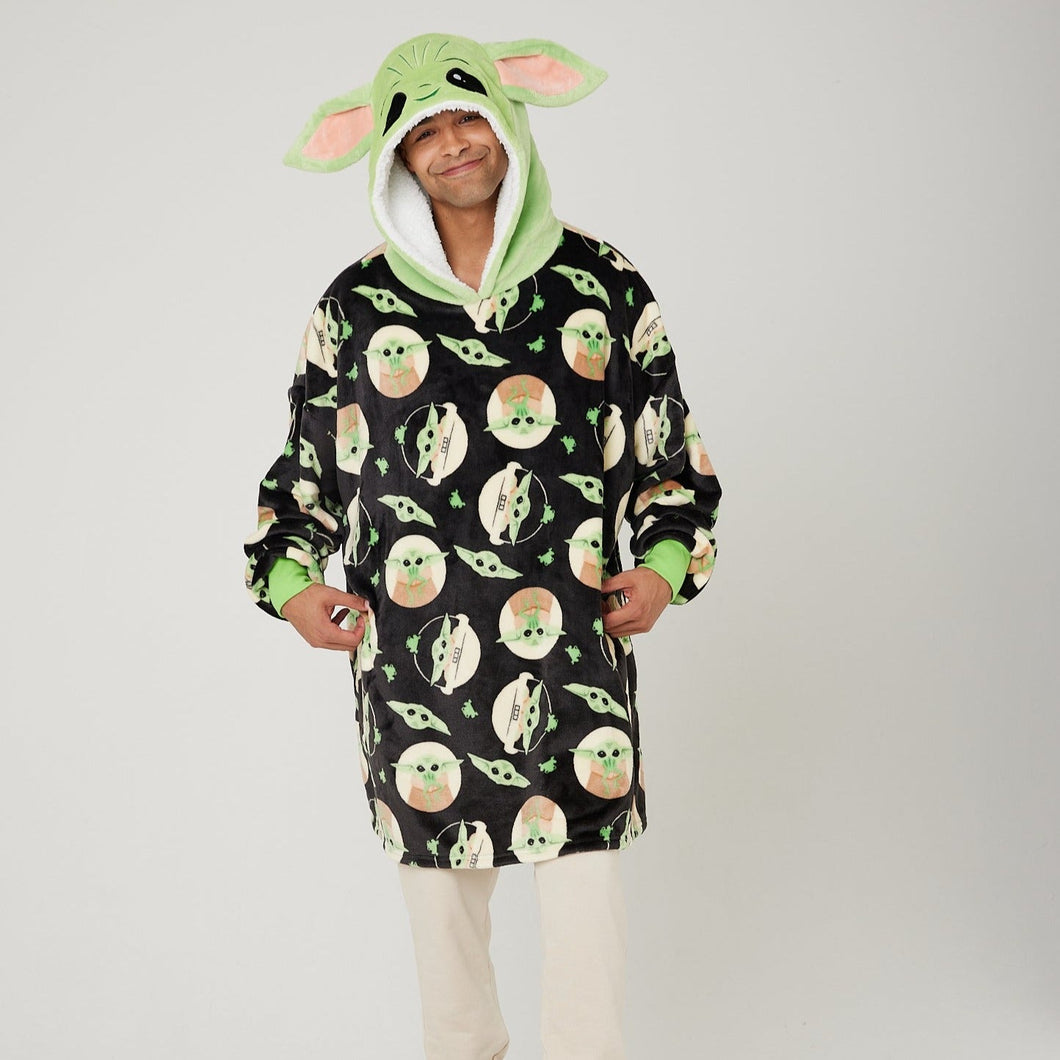 Mandalorian Star Wars Adult Snuggz Lite Hooded Blanket