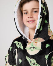Load image into Gallery viewer, Snuggz Lite Kids Mandalorian Star Wars Hooded Blanket

