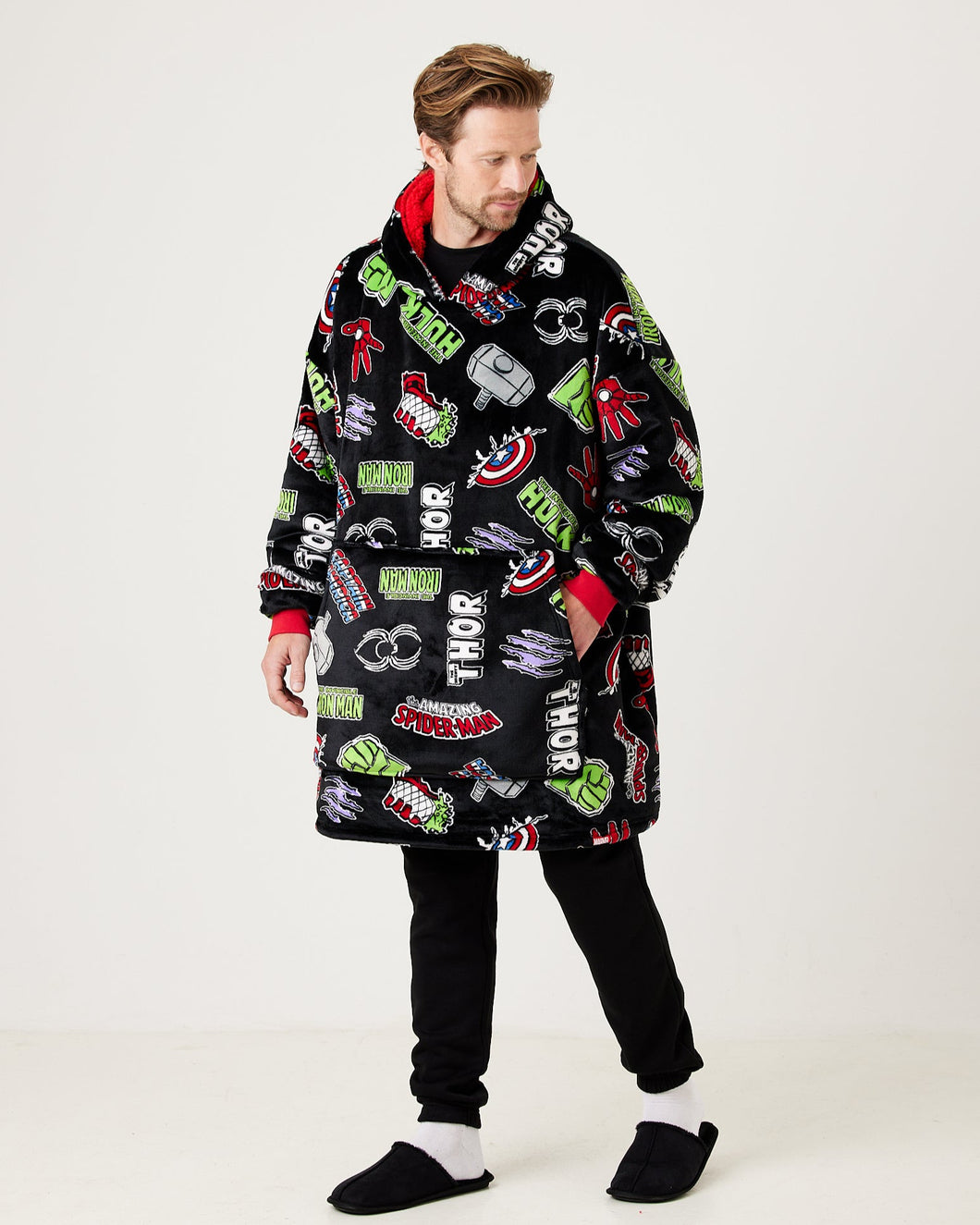 Marvel Snuggz Original Adult Hooded Blanket