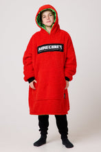 Load image into Gallery viewer, Snuggz Original Kids Minecraft Reversible Hooded Blanket
