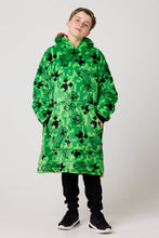 Load image into Gallery viewer, Snuggz Original Kids Minecraft Reversible Hooded Blanket
