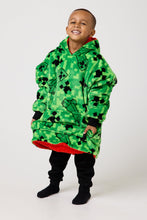 Load image into Gallery viewer, Snuggz Original Kids Minecraft Reversible Hooded Blanket
