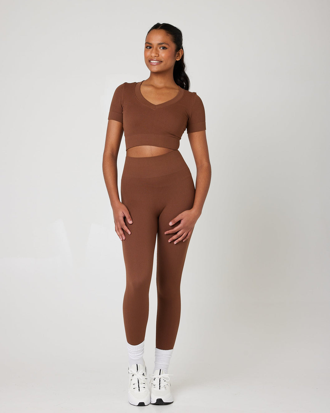 SnuggzFit Short Sleeve 2Pcs Set V Neck