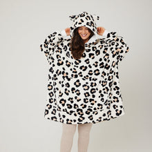 Load image into Gallery viewer, Snuggz Lite - Natural Animal Adult Hooded Blanket
