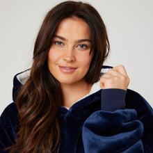 Load image into Gallery viewer, Snuggz Original - Navy Adult Hooded Blanket
