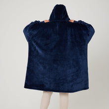 Load image into Gallery viewer, Snuggz Original - Navy Adult Hooded Blanket
