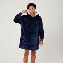 Load image into Gallery viewer, Snuggz Original - Navy Adult Hooded Blanket
