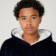 Load image into Gallery viewer, Snuggz Original - Navy Adult Hooded Blanket
