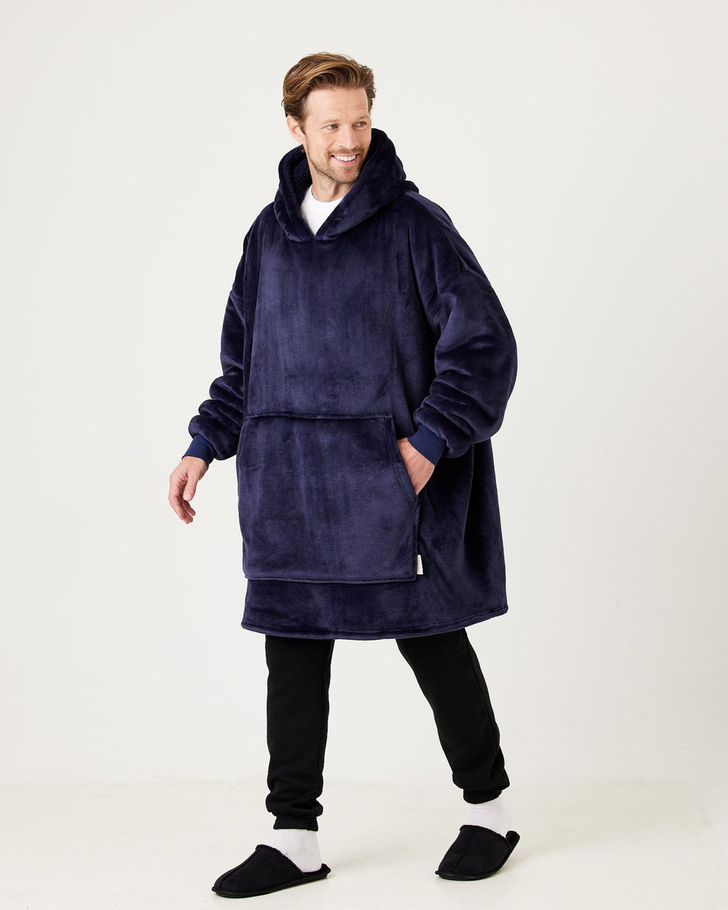 Snuggz Original - Navy Adult Hooded Blanket