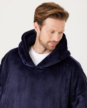 Load image into Gallery viewer, Snuggz Original - Navy Adult Hooded Blanket
