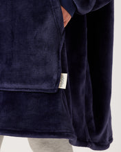 Load image into Gallery viewer, Snuggz Original - Navy Adult Hooded Blanket
