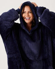 Load image into Gallery viewer, Snuggz Original - Navy Adult Hooded Blanket
