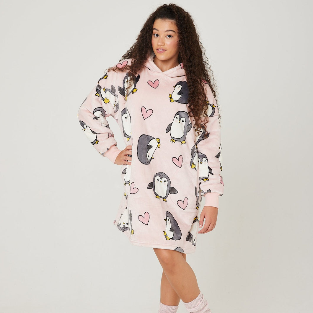 Snuggz Original - Penguin Hooded Blanket for Kids