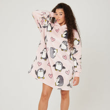 Load image into Gallery viewer, Snuggz Original - Penguin Hooded Blanket for Kids
