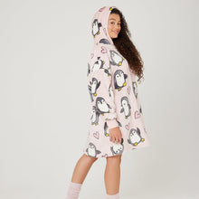 Load image into Gallery viewer, Snuggz Original - Penguin Hooded Blanket for Kids
