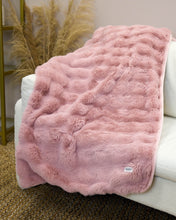 Load image into Gallery viewer, Snuggz Pink Faux Fur Blanket
