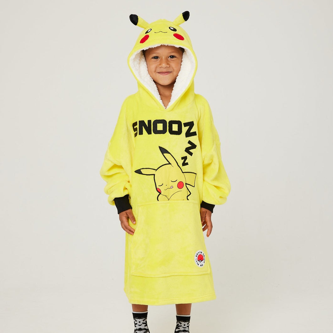 Pokemon Snuggz Lite Hooded Blanket for Kids