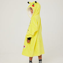 Load image into Gallery viewer, Pokemon Pikachu Snuggz Lite Hooded Blanket for Kids
