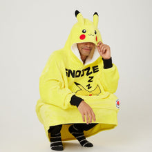Load image into Gallery viewer, Pokemon Pikachu Snuggz Lite Adult Hooded Blanket
