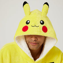 Load image into Gallery viewer, Pokemon Pikachu Snuggz Lite Adult Hooded Blanket
