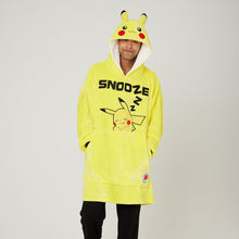 Load image into Gallery viewer, Pokemon Pikachu Snuggz Lite Adult Hooded Blanket
