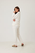 Load image into Gallery viewer, Snuggz Cream Ribbed Loungewear Set
