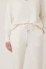Load image into Gallery viewer, Snuggz Cream Ribbed Loungewear Set
