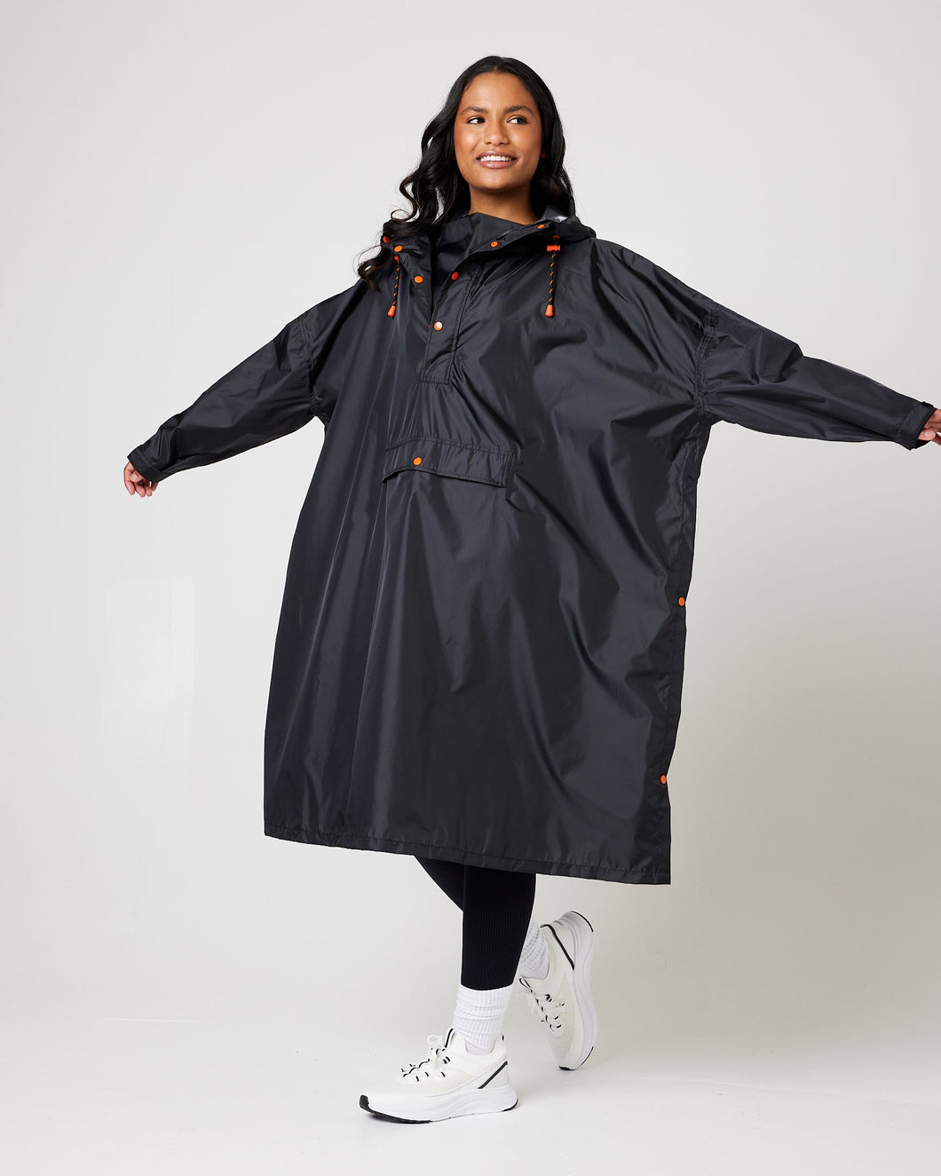 Snuggz Adult Black Plain Rain Poncho