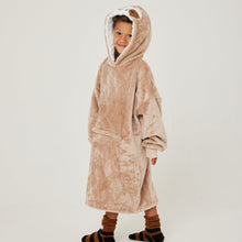 Load image into Gallery viewer, Snuggz Lite - Sloth 2 in 1 Pocket Pal Hooded Blanket for Kids
