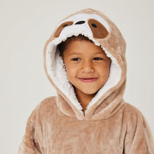 Load image into Gallery viewer, Snuggz Lite - Sloth 2 in 1 Pocket Pal Hooded Blanket for Kids
