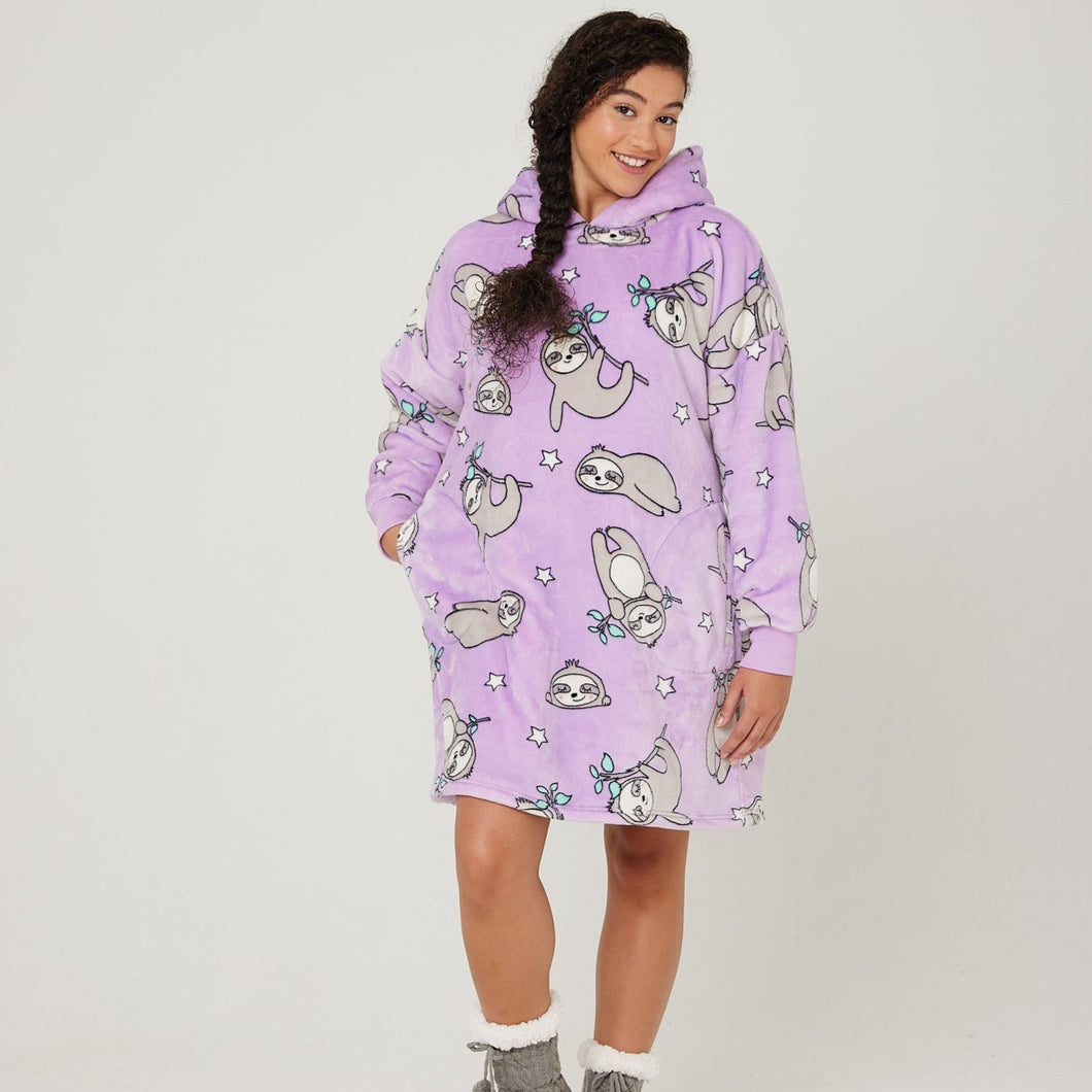 Snuggz Original - Sloth Hooded Blanket for Kids