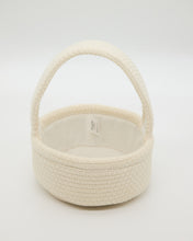 Load image into Gallery viewer, Snuggz Knitted Cream Storage Basket - Small
