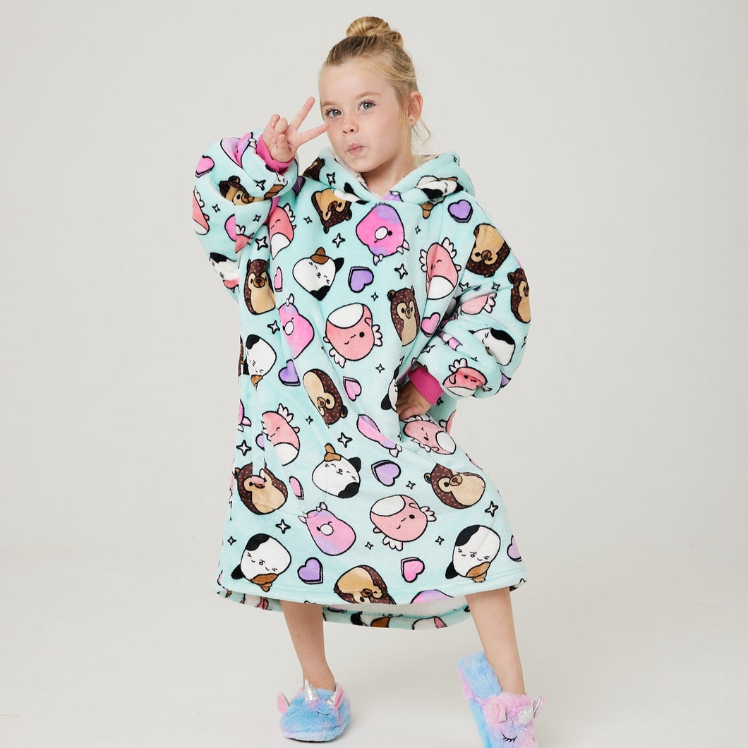 Squishmallows Snuggz Original Hooded Blanket for Kids