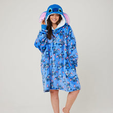 Load image into Gallery viewer, Disney Stitch Snuggz Lite Adult Hooded Blanket
