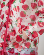 Load image into Gallery viewer, Snuggz Strawberry Transparent Rain Jacket for Kids
