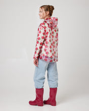 Load image into Gallery viewer, Snuggz Strawberry Transparent Rain Jacket for Kids
