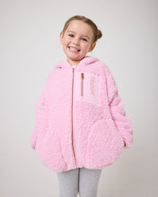 Load image into Gallery viewer, Snuggz Girls Pink Borg Zip-Through Jacket
