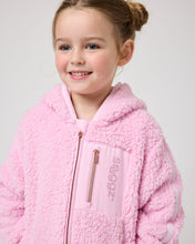 Load image into Gallery viewer, Snuggz Girls Pink Borg Zip-Through Jacket

