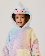 Load image into Gallery viewer, Snuggz Lite - Unicorn Hooded Blanket for Kids
