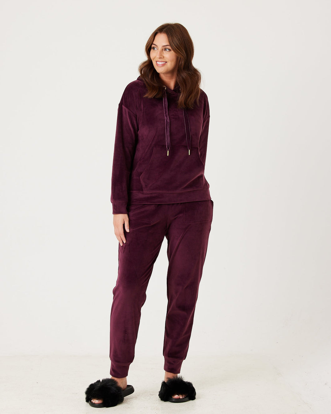 Snuggz Mulberry Velour Loungewear Set