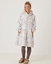 Load image into Gallery viewer, Snuggz Lite - Snow Leopard Hooded Blanket for Kids
