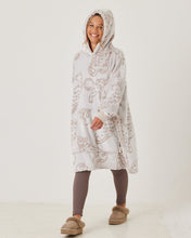 Load image into Gallery viewer, Snuggz Lite - Snow Leopard Hooded Blanket for Kids

