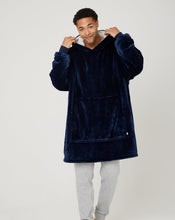 Load image into Gallery viewer, Snuggz Original - Navy Hooded Blanket for Kids
