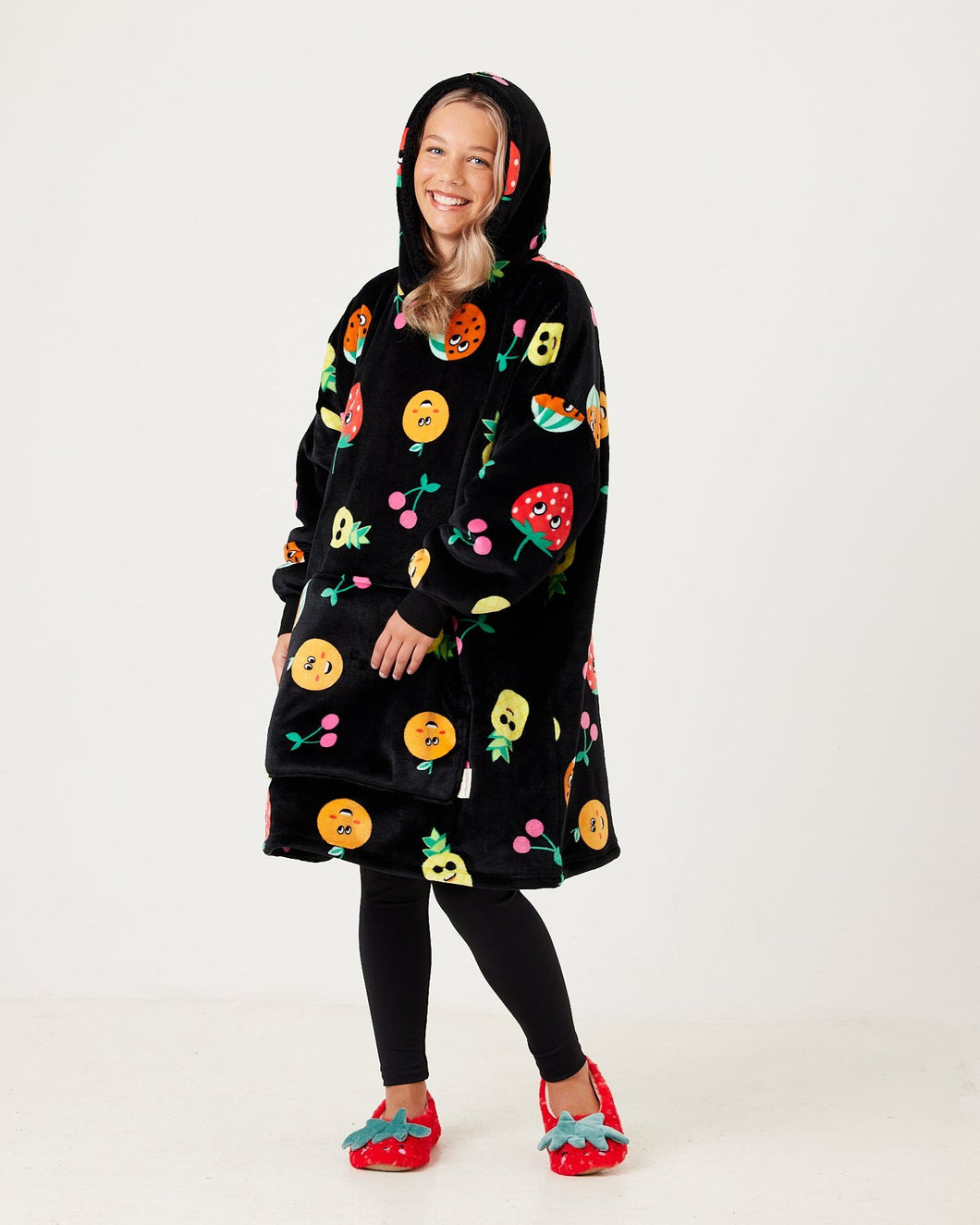 Snuggz Original - Strawberry Fruit Hooded Blanket for Kids