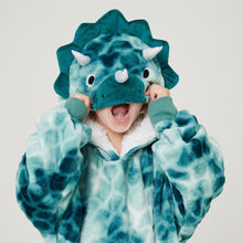 Load image into Gallery viewer, Snuggz Lite - Dinosaur 2 in 1 Pocket Pal Hooded Blanket for Kids
