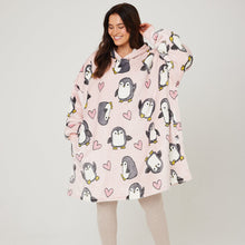Load image into Gallery viewer, Snuggz Original - Penguin Hooded Blanket for Kids
